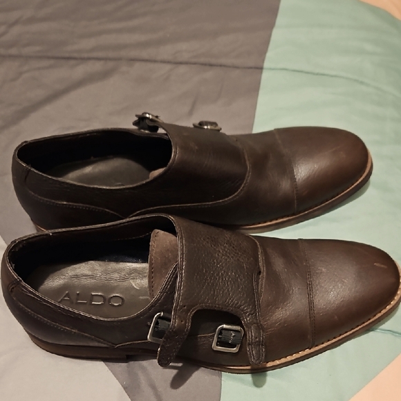 Aldo Men's Brown Leather Shoes - Picture 1 of 4
